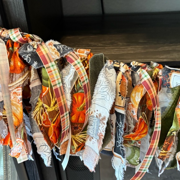 NWT Fall Handmade Rag Garland - Picture 4 of 6